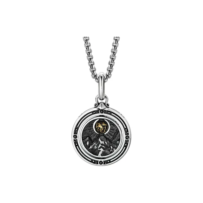 MYSH 925 Sterling Silver Necklaces Men's-11