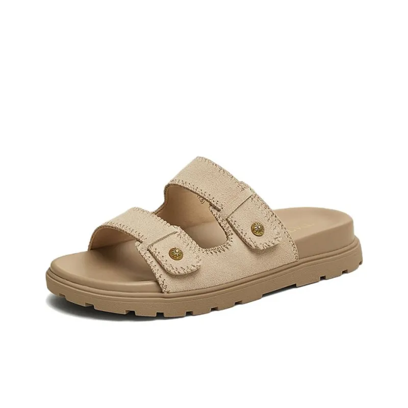 TATA Leather Patchwork Quiet Slide Slippers Women's-9