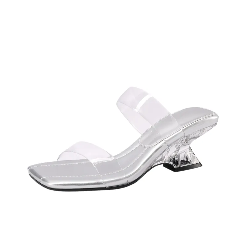 Mulinsen Stitching Crystal Abrasion Resistant Slide Slippers Women's-0