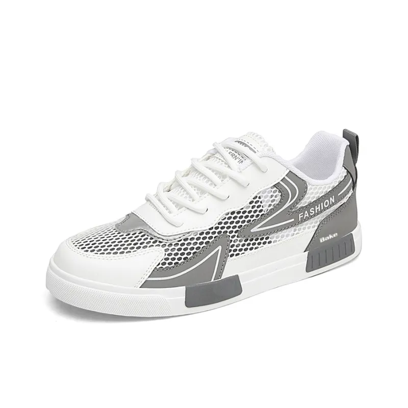 BAKE Slip Resistant Shock Absorbers Lightweight Low Top Skateboard Shoes Men's-5