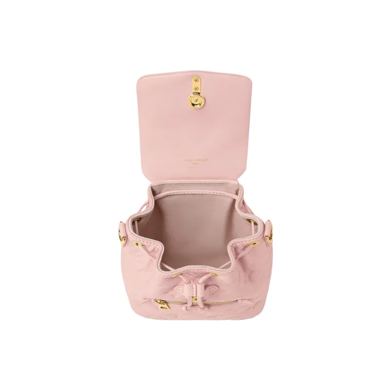 LOUIS VUITTON Coussin Lambskin Backpack Mini Women's Jasmine Powder-3