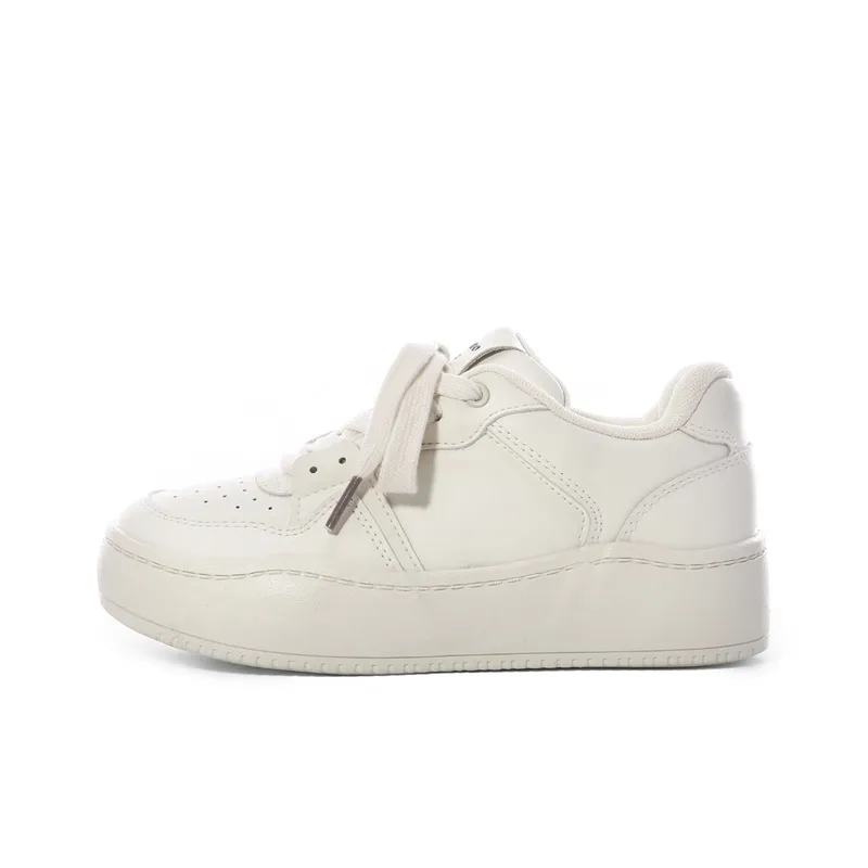 The New Age Family Low Top Skateboard Shoes Women's Beige-0