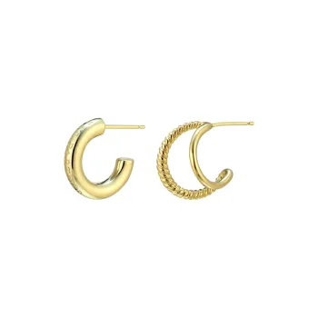 EAR PARTNER 925 Sterling Silver Earrings Women's