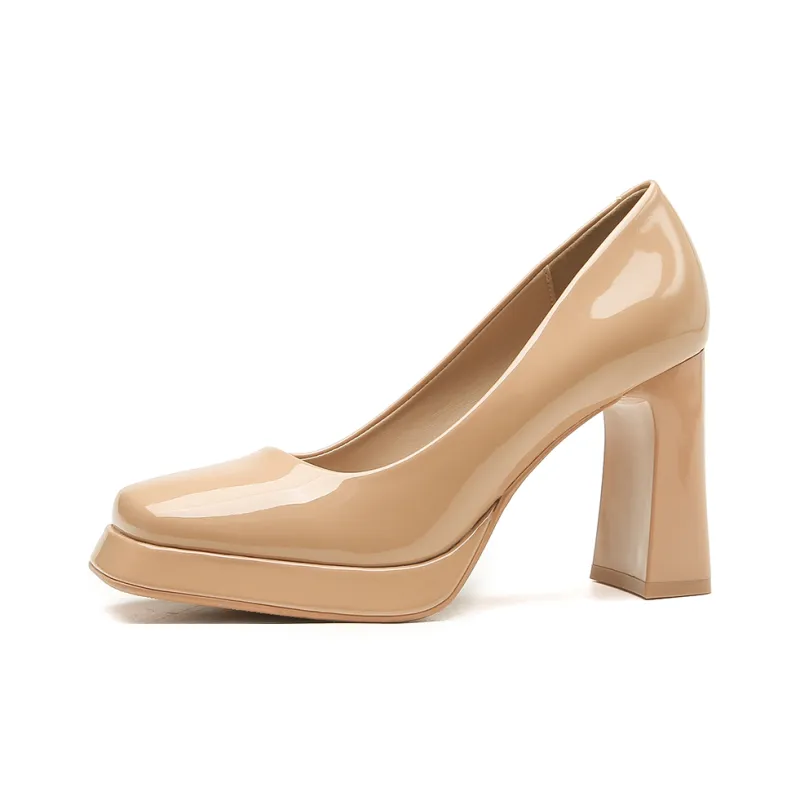 Lan Miao Chunky Heel High Heels Women's-0