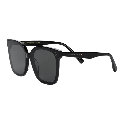 Balenciaga Injection Molded Polyamide Nylon Irregular Shape Sunglasses Womens Black