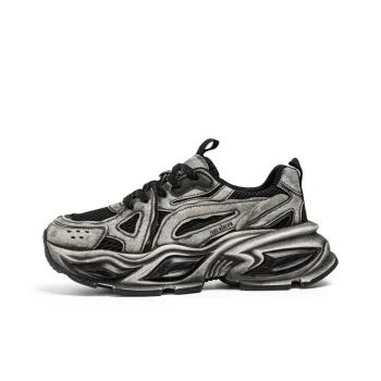 JANE HARLOW Slip Resistant, Abrasion Resistant, Breathable, Height Increasing Low Top Chunky Sneakers Men's