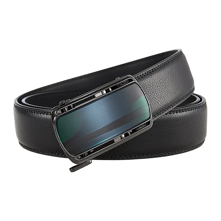 YUZHAOLIN Cow Split Leather Belts Men's Width 3.5CM-3