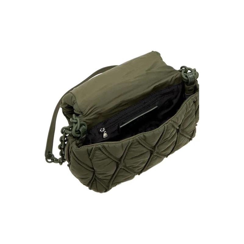 DIESEL Polyamide Shoulder Bag Trumpets Women's Dark Green-3