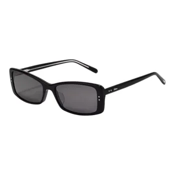 Fakeme Plate Frame Rectangular Sunglasses Unisex Black