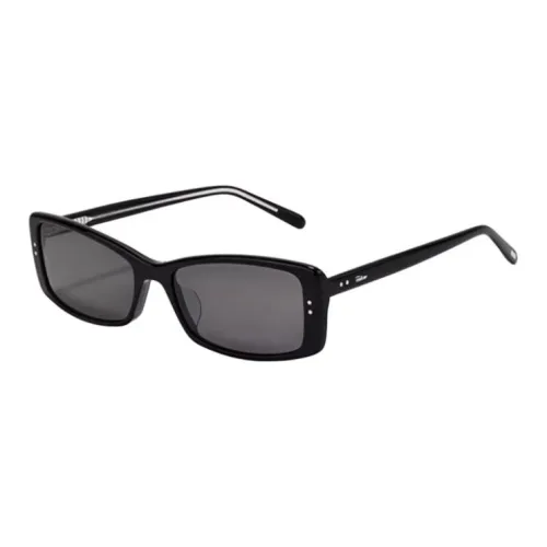 Fakeme Plate Frame Rectangular Sunglasses Unisex Black