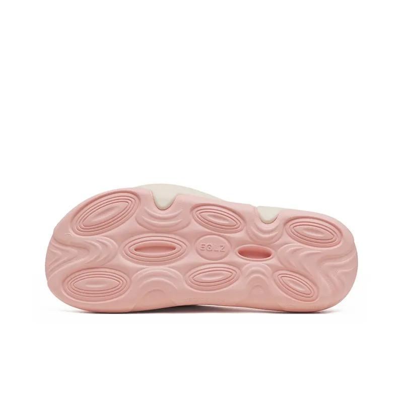EQLZ EQUALIZER Oasis Slip Resistant Abrasion Resistant Cushioning Slide Slippers Unisex Strawberry Cream-6