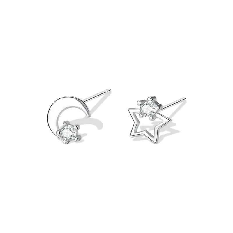 KUMET Sterling Silver Stud Earrings Women's-6
