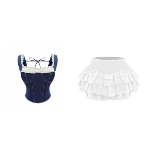 Udon House Two Piece Skirt Sets Women's Image Color Clothing Sets