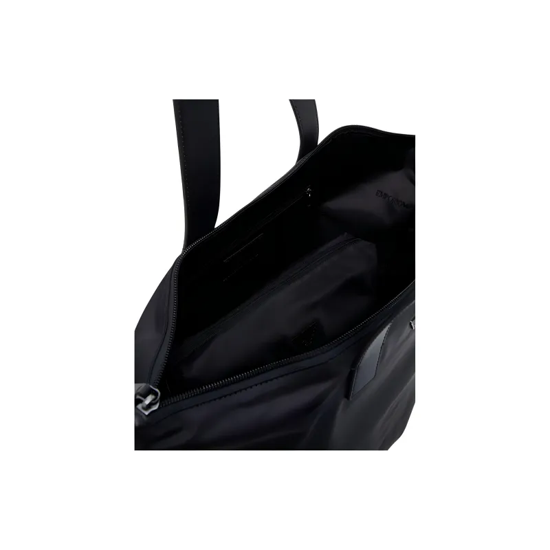 EMPORIO ARMANI Polyamide Tote Bag, Shopping Bag, Handbag, Shoulder Bag Women's Black-3