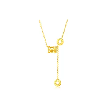 Lao Feng Xiang S925 Silver Necklaces Women's