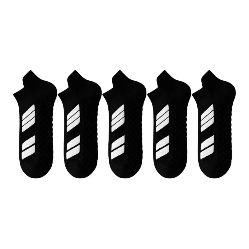 Gentle Welcome All Season All Basketball Socks Unisex Black White-5