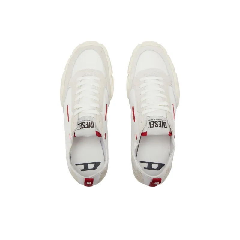 DIESEL S Pagodha Low Top Casual Shoes Men's White Red-6