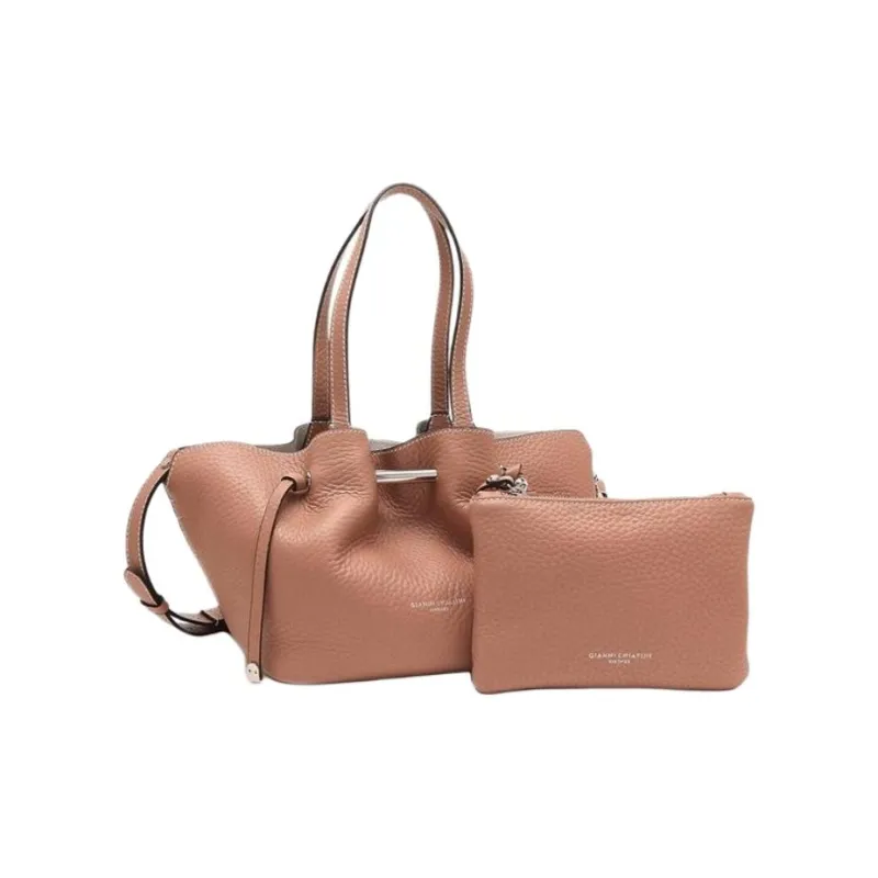 GIANNI CHIARINI Cow Leather Crossbody Bag, Shoulder Bag Women's Brown-1