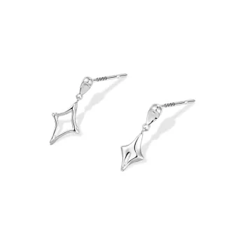 ETAHLOVE Sterling Silver 999 Stud Earrings Unisex