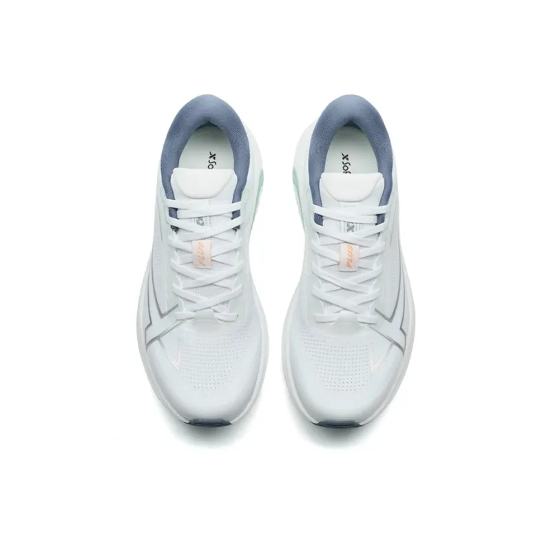 XTEP Slip Resistant And Abrasion Resistant Support Low Top Training Sprint Running Shoes Men's Classic White-3