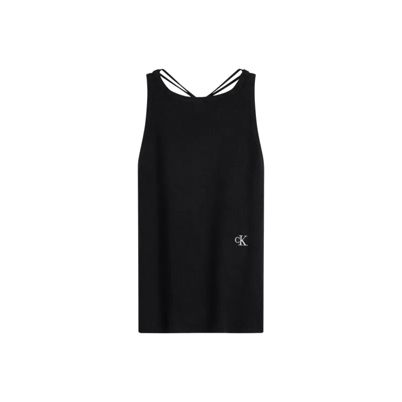 Calvin Klein Tank Tops Women's UB1 Space Black-0