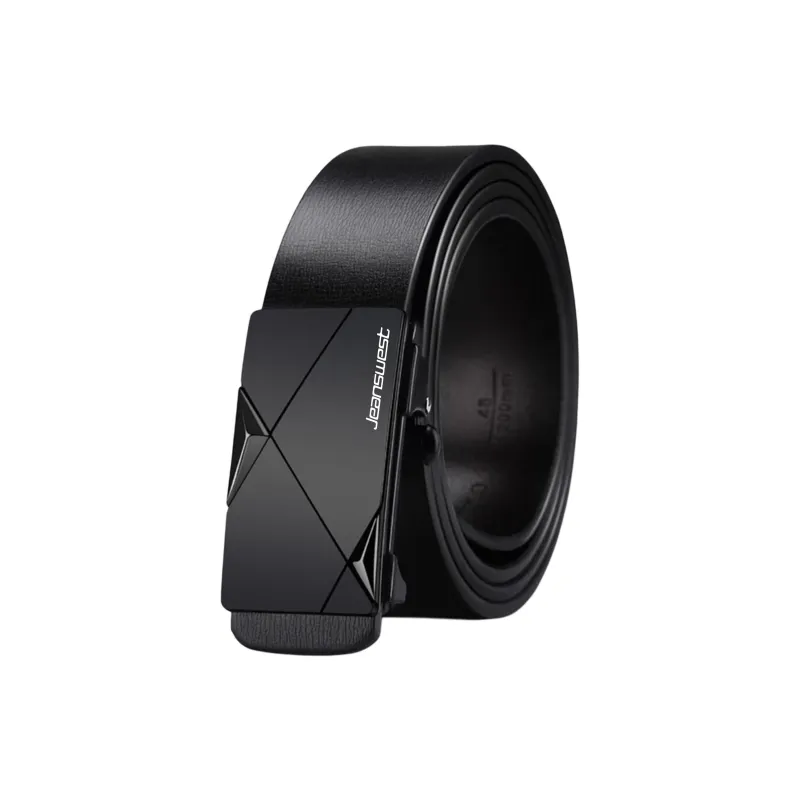 JEANSWEST Cow Split Leather Belts Men's 3.3cm-0