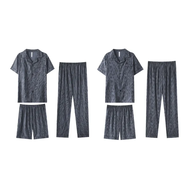 Cotton Gene Pajama Set Men's Combo Set-18