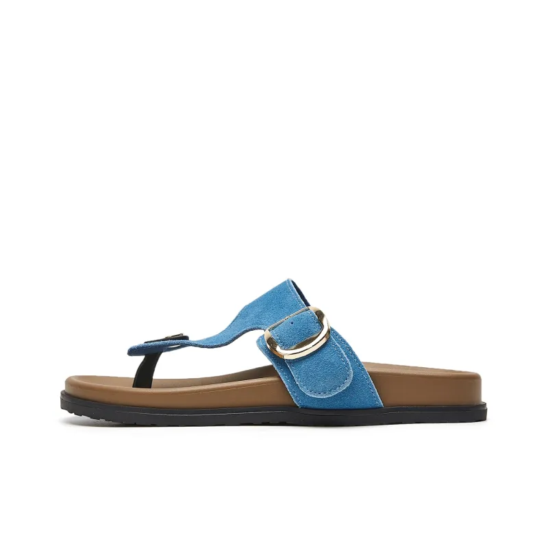 JOSINY Quiet Odor Resistant Slip Resistant Quick Dry Flip Flops Women's-0