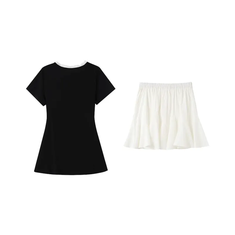 GULIANFEI Two Piece Skirt Sets Women's Image Color Two Piece Set-1
