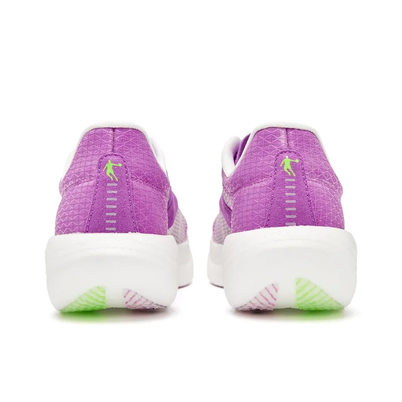 QIAODAN Flying Shadow PB1.0 Running Shoes Men Low Top Flying Shadow Purple Jordan White-4
