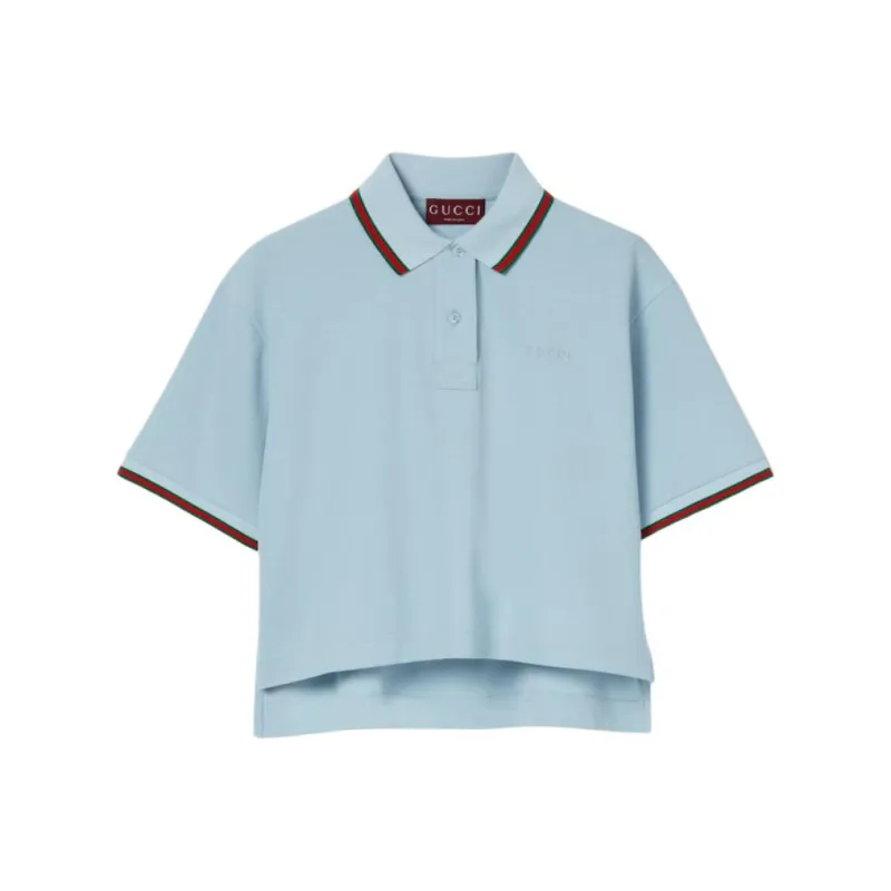 GUCCI Polo Shirts Women's Blue-0