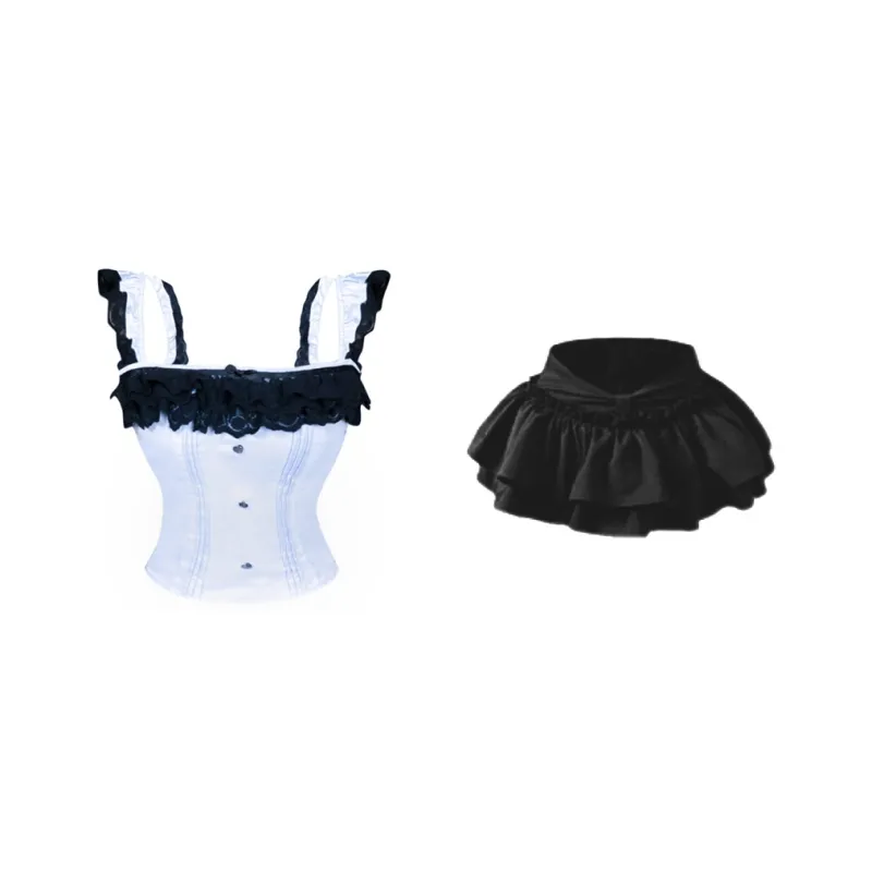 Udon House Two Piece Skirt Sets Women's-0