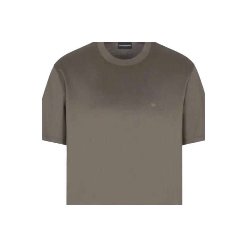 EMPORIO ARMANI SS25 T Shirt Men's Gray Green-1