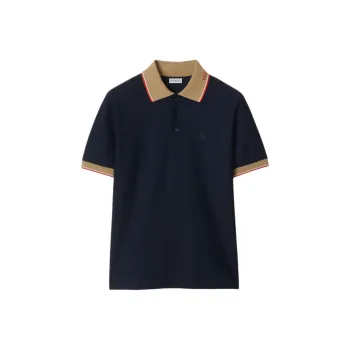 Burberry SS25 Polo Shirt Men's Navy Blue
