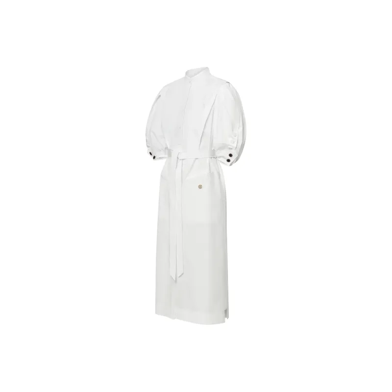 LOUIS VUITTON Puff Sleeve Shirt Dress-2