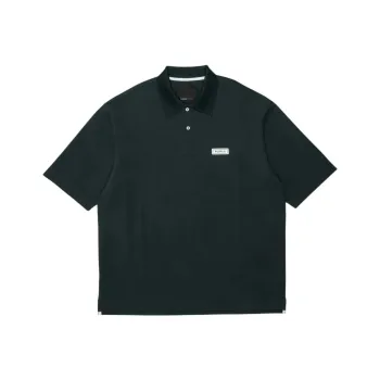 PURPLE BRAND Logo patch Pique Polo Shirt