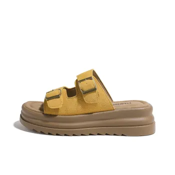 HUANQIU Quiet Slip Resistant Slide Slippers Women's