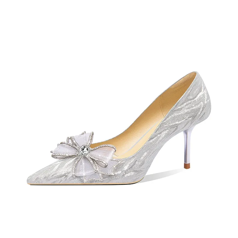 LOLY High Heels Women's Bright Silver-1