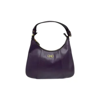 FERRAGAMO Leather Handbag Women's Purple