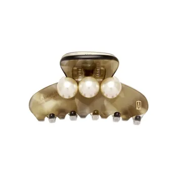 ALEXANDRE DE PARIS Camouflage Jade Bead Collection Small Size Claw Clip Women's