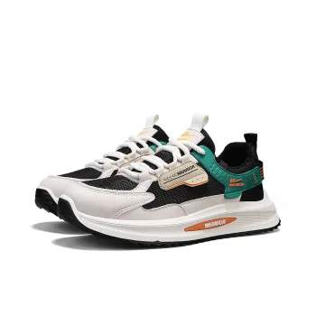 WARRIOR Casual Shoes Men Low Top Black Beige Green Khaki
