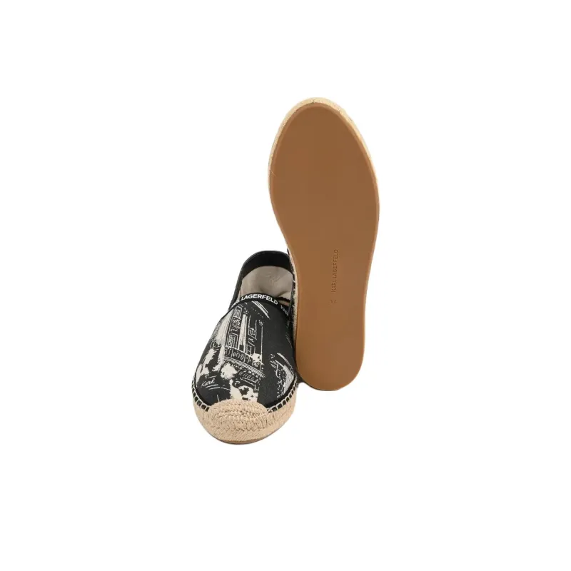 KARL LAGERFELD Kamini Espadrilles Women's Black-5