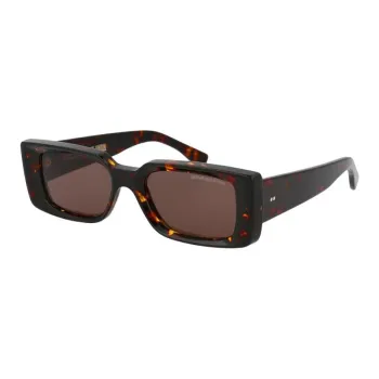 Cutler and Gross Rectangle Frame Tortoiseshell Sunglasses