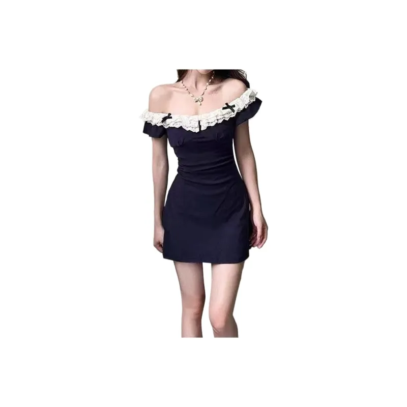 ROBINHOOD Slip Dresses Women's Navy Blue-0