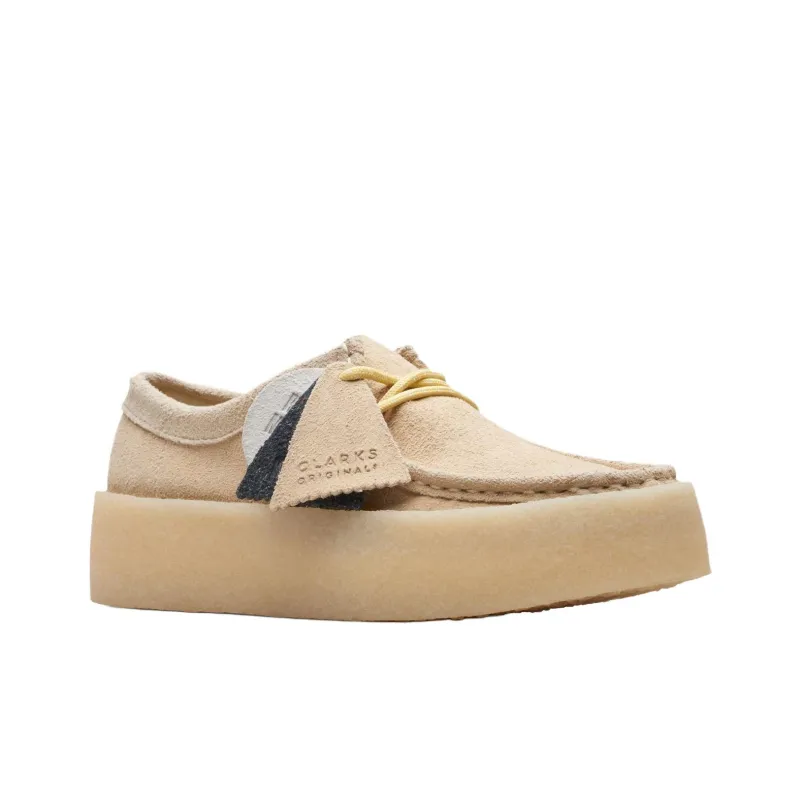 Clarks Wallabee Cup Low Top Casual Shoes Women's Light Umber-3