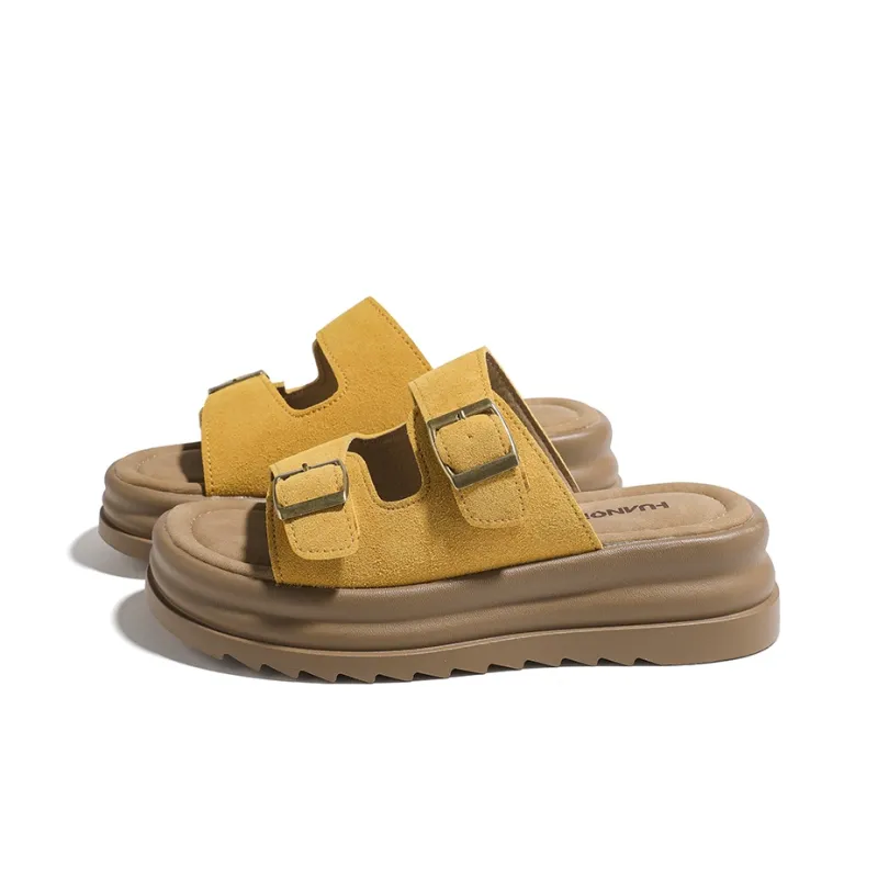 HUANQIU Quiet Slip Resistant Slide Slippers Women's-1