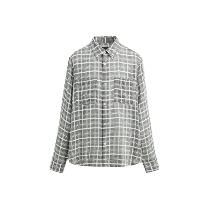 ZARA Shirts Men Gray-0
