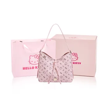 MESUCA &Sanrio Hello Kitty Collaboration Kitty Series PU Shoulder Bag Regular Women's Pink/Brown/Milk Tea