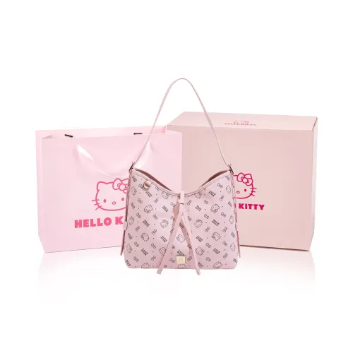 MESUCA &Sanrio Pieces Kitty Collaboration Kitty Series PU Shoulder Bag Regular Women's Pink/Brown/Milk Tea