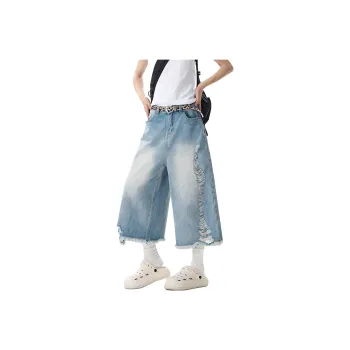 DEAR BETSY Denim Shorts Unisex Blue